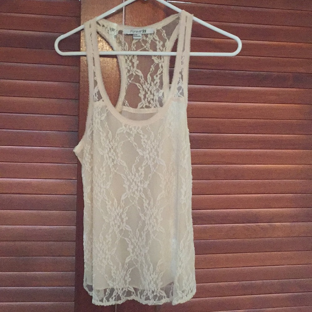 Lace Razor Back Tank
